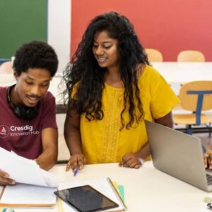 cresdig student interaction on a group project